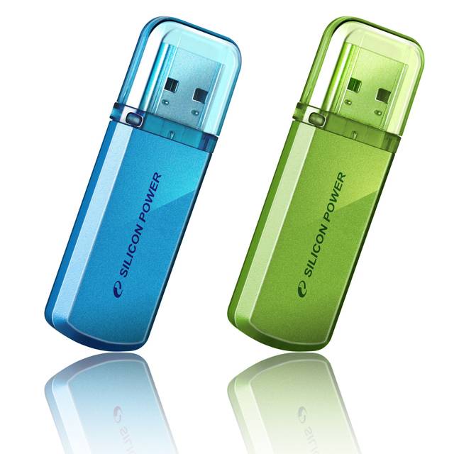 Флеш накопитель 8Gb Silicon Power Helios 101, USB 2.0, Синий