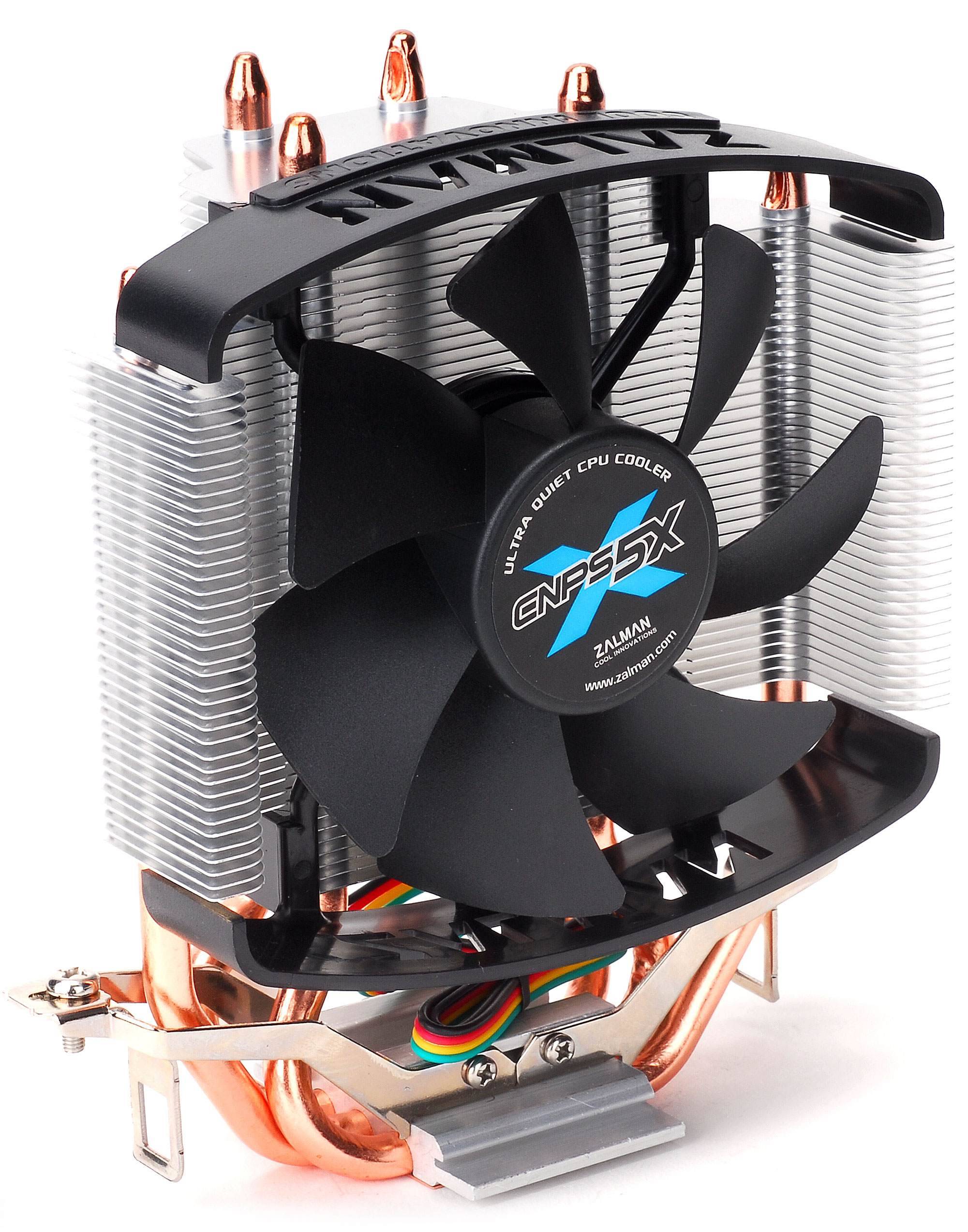 Кулер CPU ZALMAN CNPS5X PERFORMA (универсальный, 105W, 20-32dB, 1400-2800  rpm, 92мм, 4pin, медь+алюминий) RTL | ПринтМастер