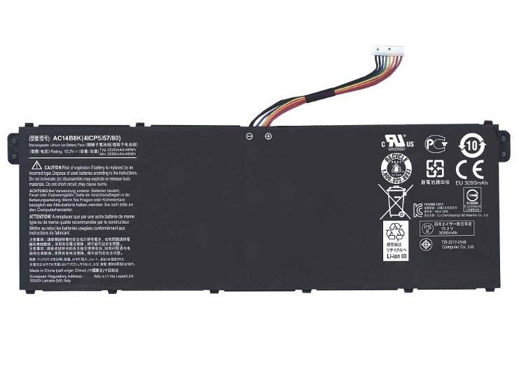 Батарея для Acer Aspire 5 A515 / A517 / Aspire 7 A715 / Aspire E3-111 / Aspire ES1-711 (AP14B8K) 11.4V 51Wh