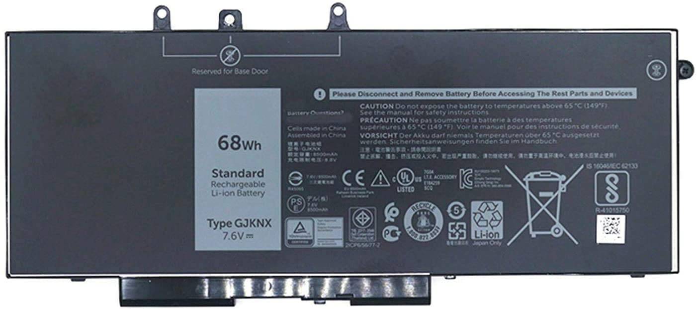 Батарея для Dell Latitude 15-3520/E5480/5480 (GJKNX/DV9NT/GD1JP/0GD1JP) 7.6V 68Wh 8500mAh