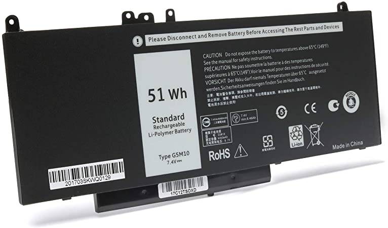 Батарея для Dell Latitude E5450/E5470/E5550/E5570 (7V69Y/8V5GX/6MT4T/TXF9M/79VRKP) 7.4V 51Wh